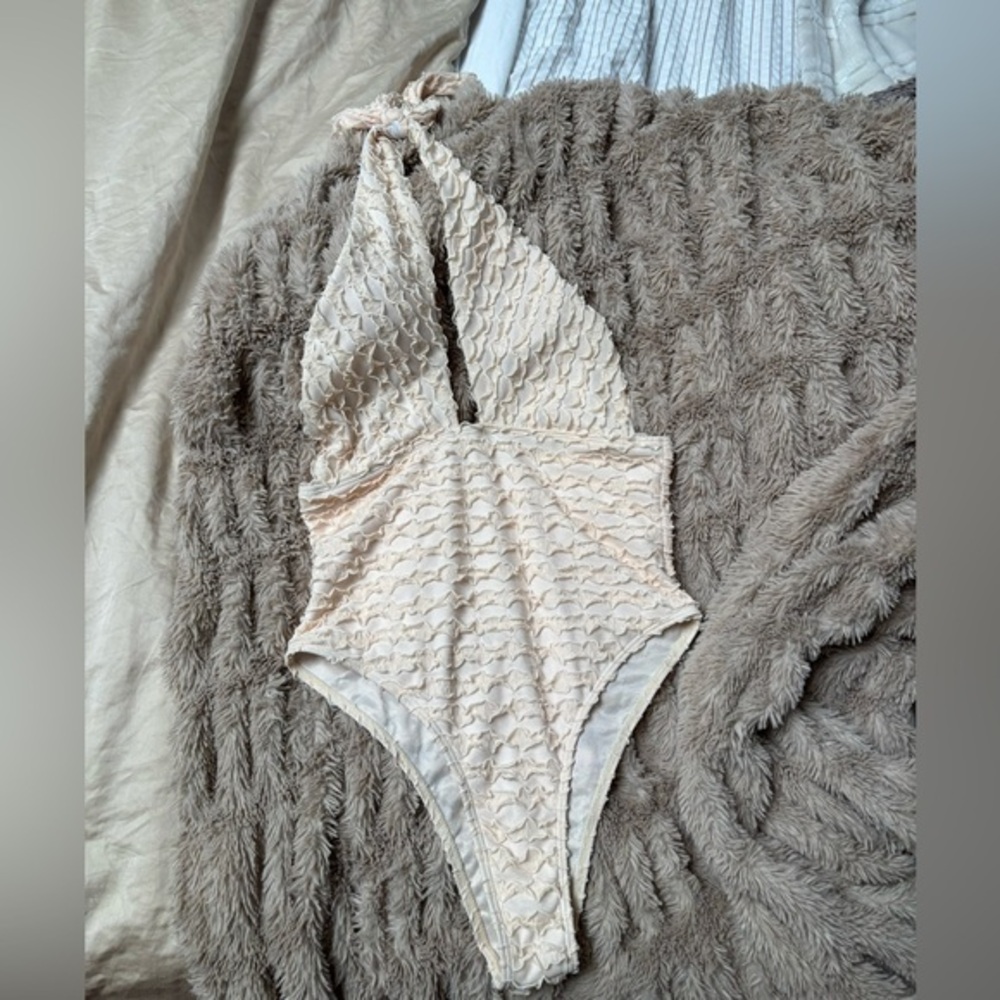 Women’s Cream One Piece Swimsuit